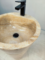 Раковина напольная из оникса Yellow ON-61346 (45*45*90)