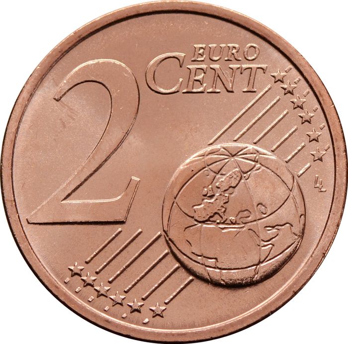 2 евроцента 2021 Эстония (2 euro cent)