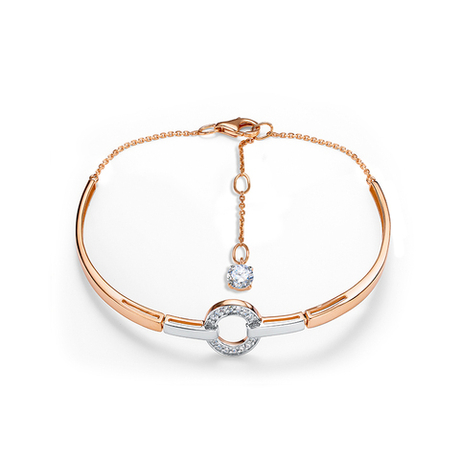 Браслет из золота 585 пробы с Фианит