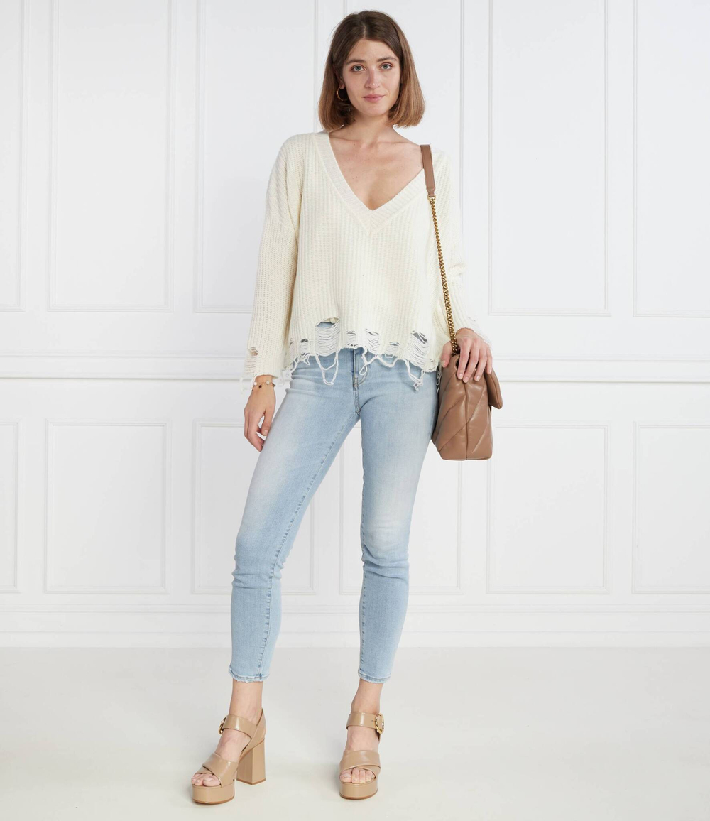 Хлопковый свитер Pinko - белый(101788 A15H)