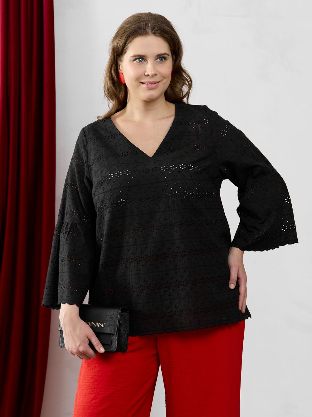 Блузка Милица-2 Виотекс ЧЕРНЫЙ -5