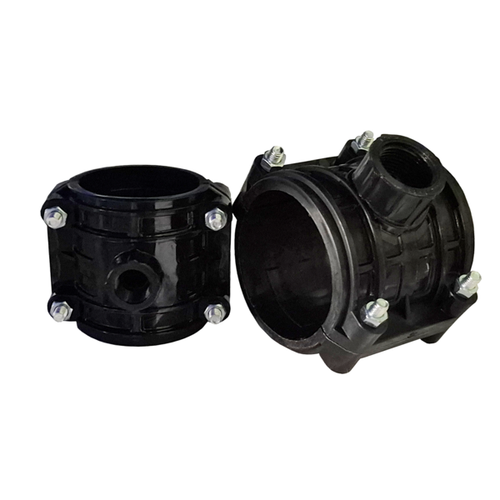 Седелка ПЭ с внут. труб. резьбой 90 - 1" 2 болта (обж.) ТПК-АКВА