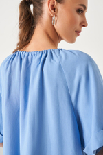 51487 Платье женское (голубой)