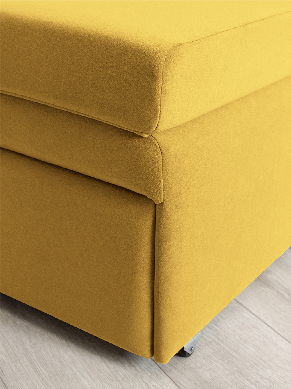 Кресло-кровать "Миник" 60 см, спальное место 60х176 см, велюр Dream Yellow