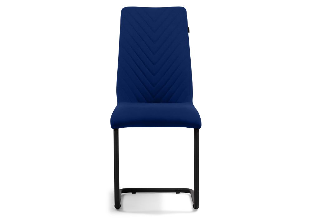 Стул на металлокаркасе Лулла темно-синий / черный