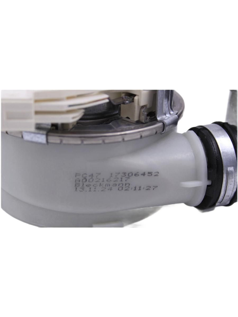 ТЭН проточный в сборе с парубком PC47 17306452 Bleckmann 2000 Вт для посудомоечной машины AEG, Electrolux, IKEA, Zanussi (140002162018, 161ZN09, HTR103ZN)