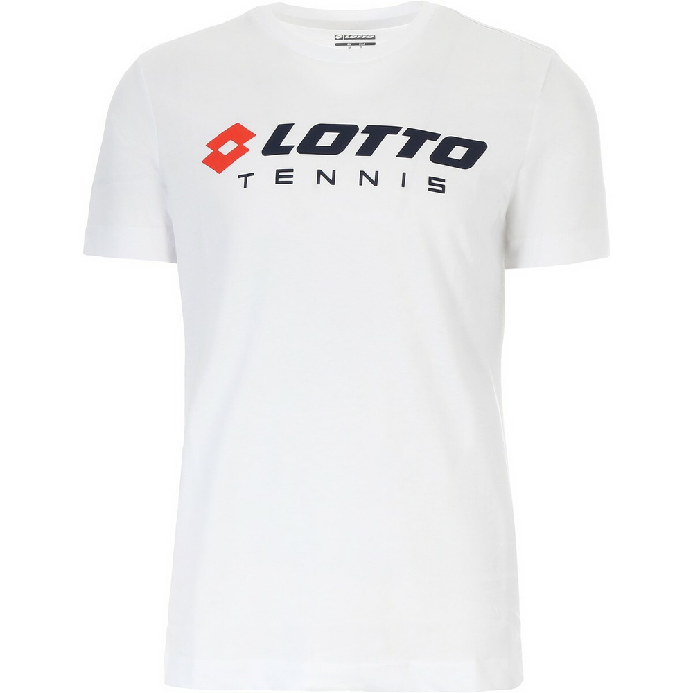 Мужская теннисная футболка Lotto Squadra II Tee - bright white