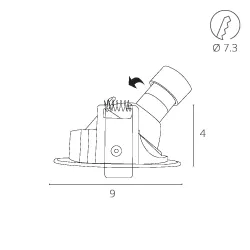 Точечный встраиваемый светильник Arte Lamp ACCENTO
