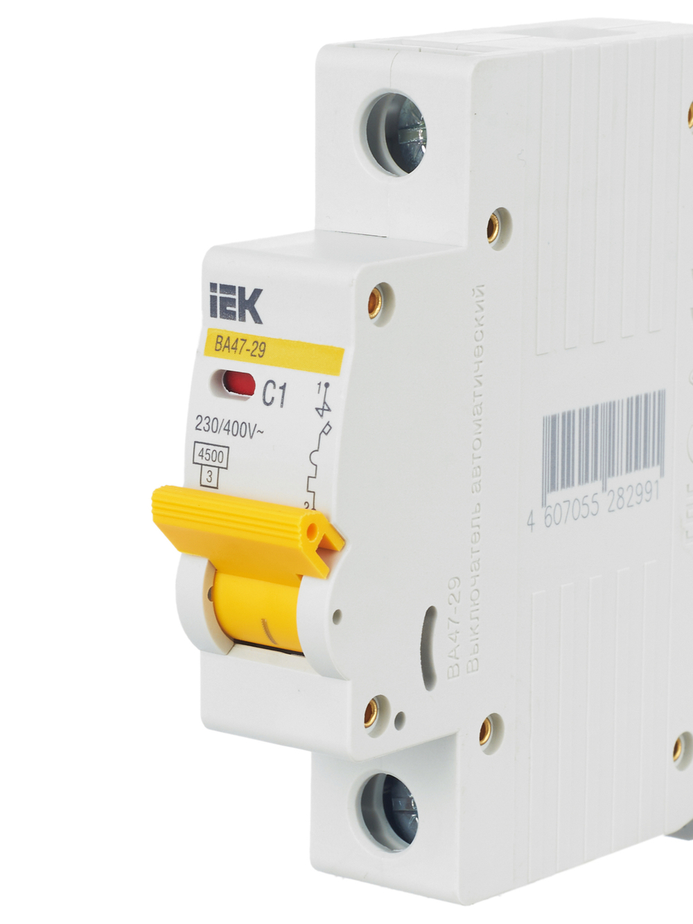 KARAT Автоматический выключатель ВА47-29 1P C 1А 4,5кА IEK