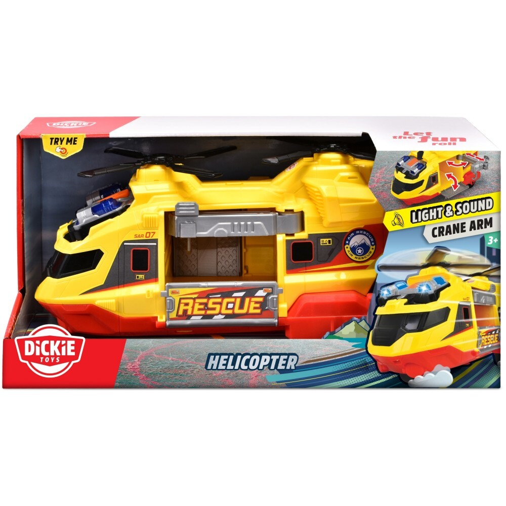 Dickie Action Series - Горный вертолет 30 см свет и звук 3306023 / артикул   3306023  / GTIN 4006333088636