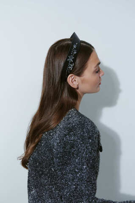 Кокошник с металлическими цветами