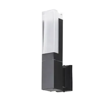 Настенный уличный светильник 7W 3000K 2861-1W черный Pillar Favourite