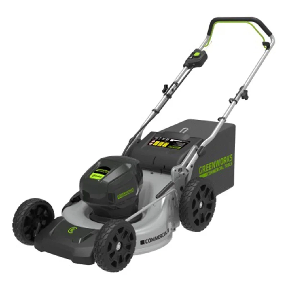 Аккумуляторная газонокосилка Greenworks GC82LM46K5 82V 82В (1 x 5 Ач, ЗУ) нож 46 см, 2502407UB