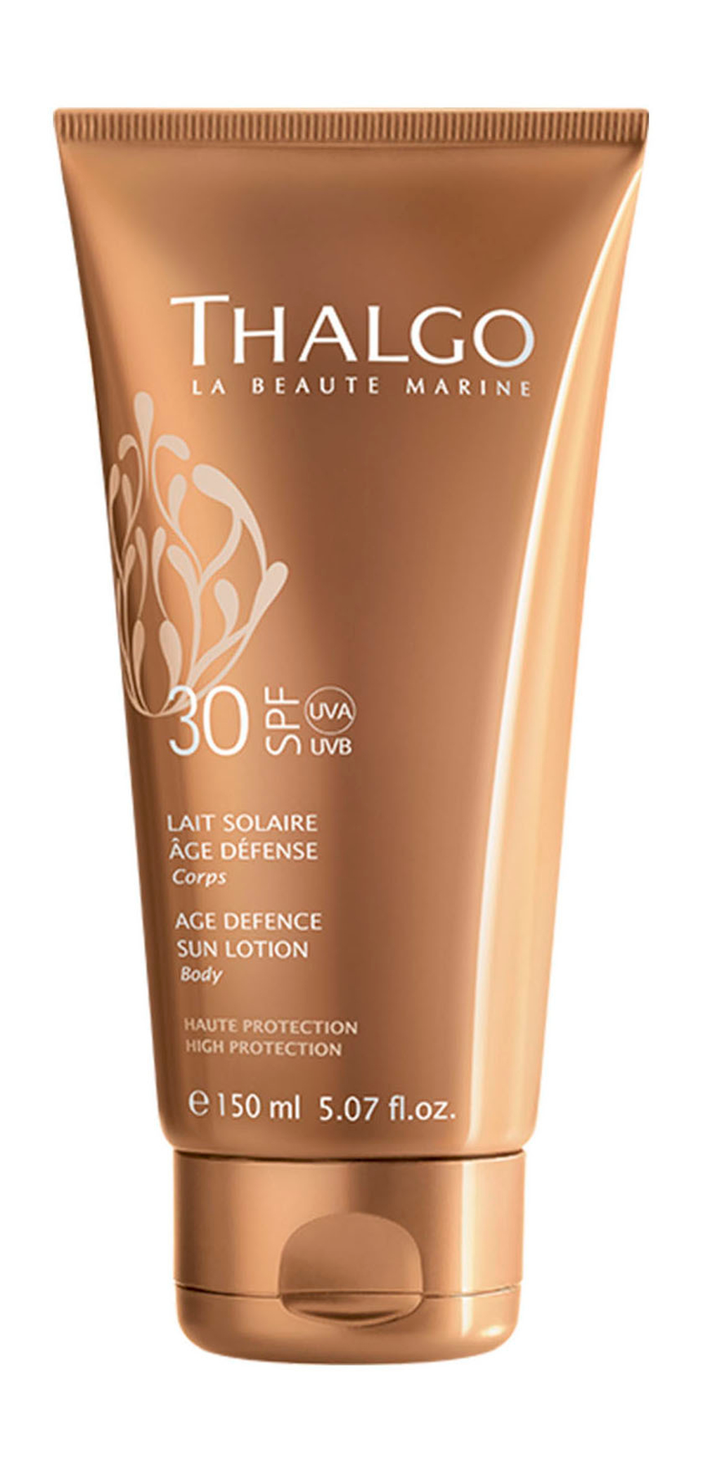 Thalgo Антивозрастное солнцезащитное молочко для тела Age Defense Sun Body Lotion SPF30+ 150 мл