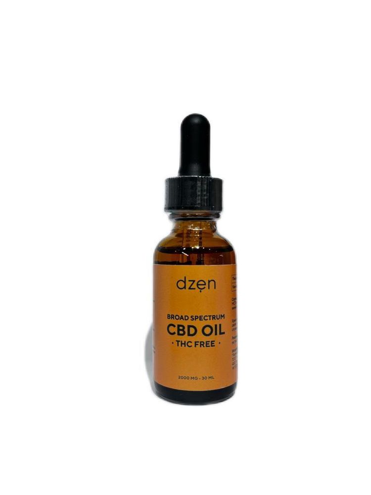 Dzen CBD oil THC Free Жидкая настойка на кокосовом масле MCT 2000мг   30мл