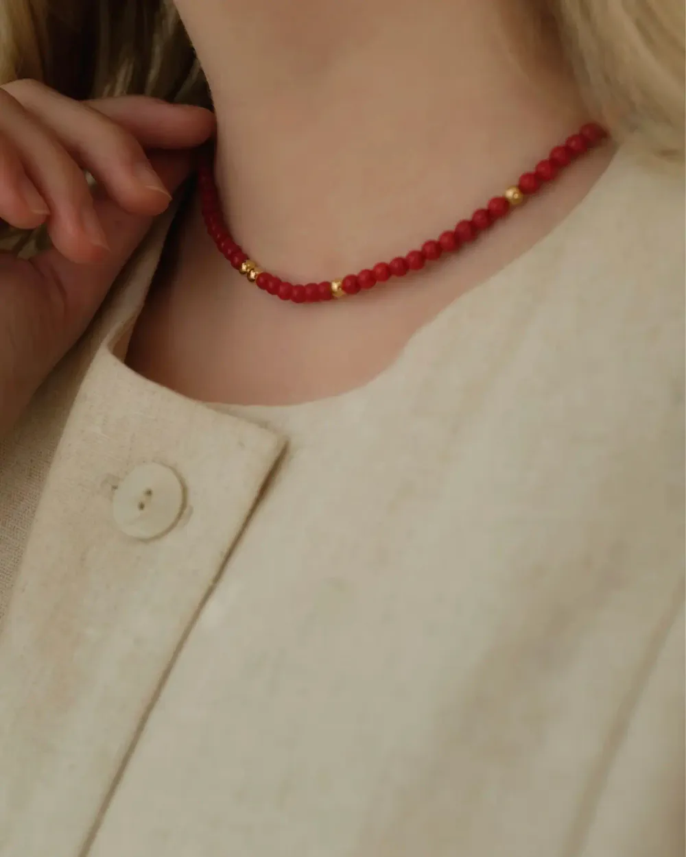 Колье Chilli, позолота