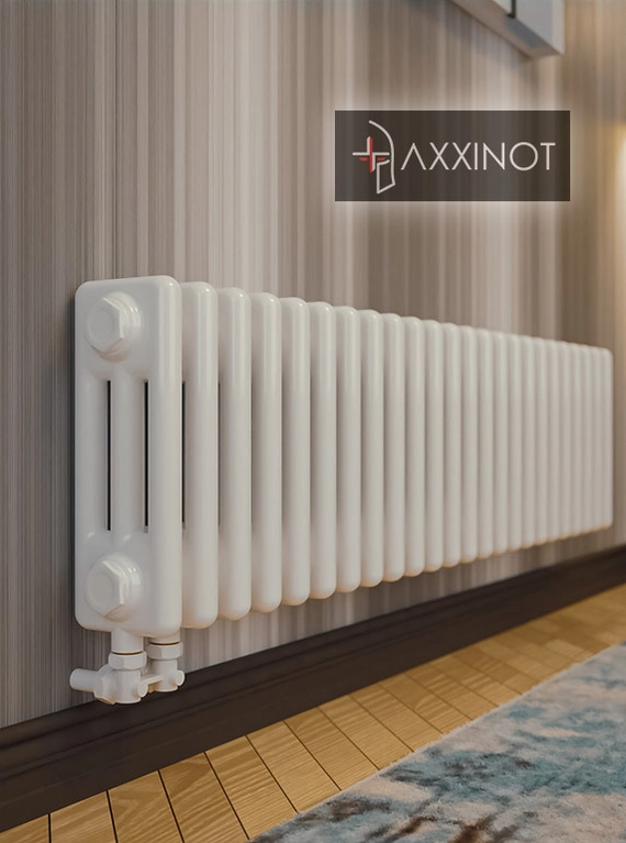 Axxinot Sentir 3020 - трехтрубный трубчатый радиатор высотой 200 мм, нижнее подключение