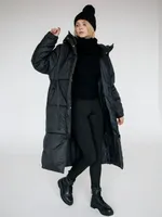 Пуховик ko-ko-ko зимний женский черный
