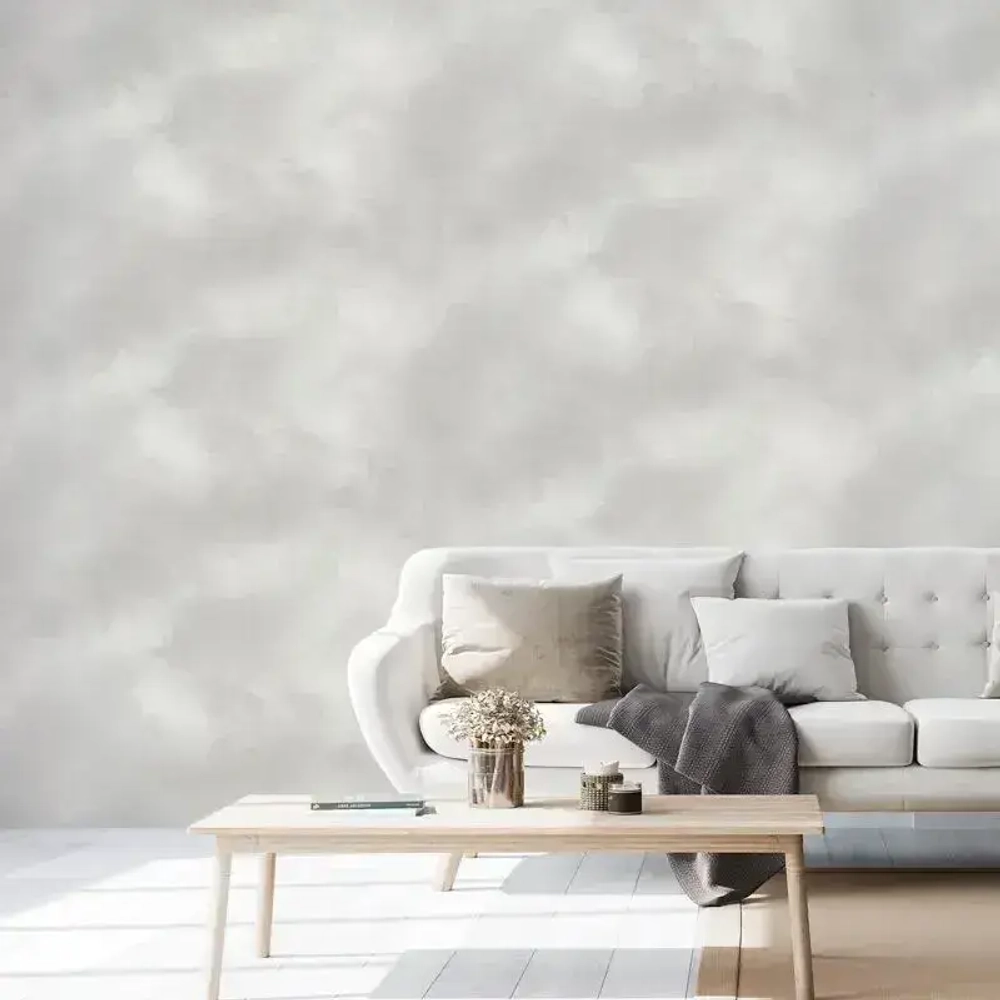 Флизелиновые обои Cloud 10.05 х 1.06 м, цвет серый, принт Однотонный, полезный