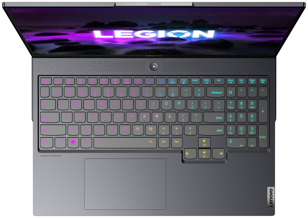 Ноутбук Lenovo Legion 7 16ACHg6 (82N6001LRK) 16"/AMD Ryzen 9 5900HX/RAM 32GB/SSD 1TB/NVIDIA RTX 3080 16GB/2560*1600/IPS/DOS/Подсветка кл-ры: RGB/черный. Состояние: B1