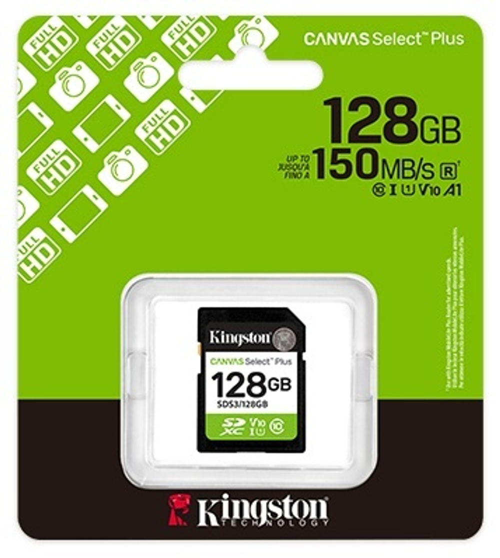 Карта памяти Kingston Secure Digital XC SDS3/128GB 128 Гб