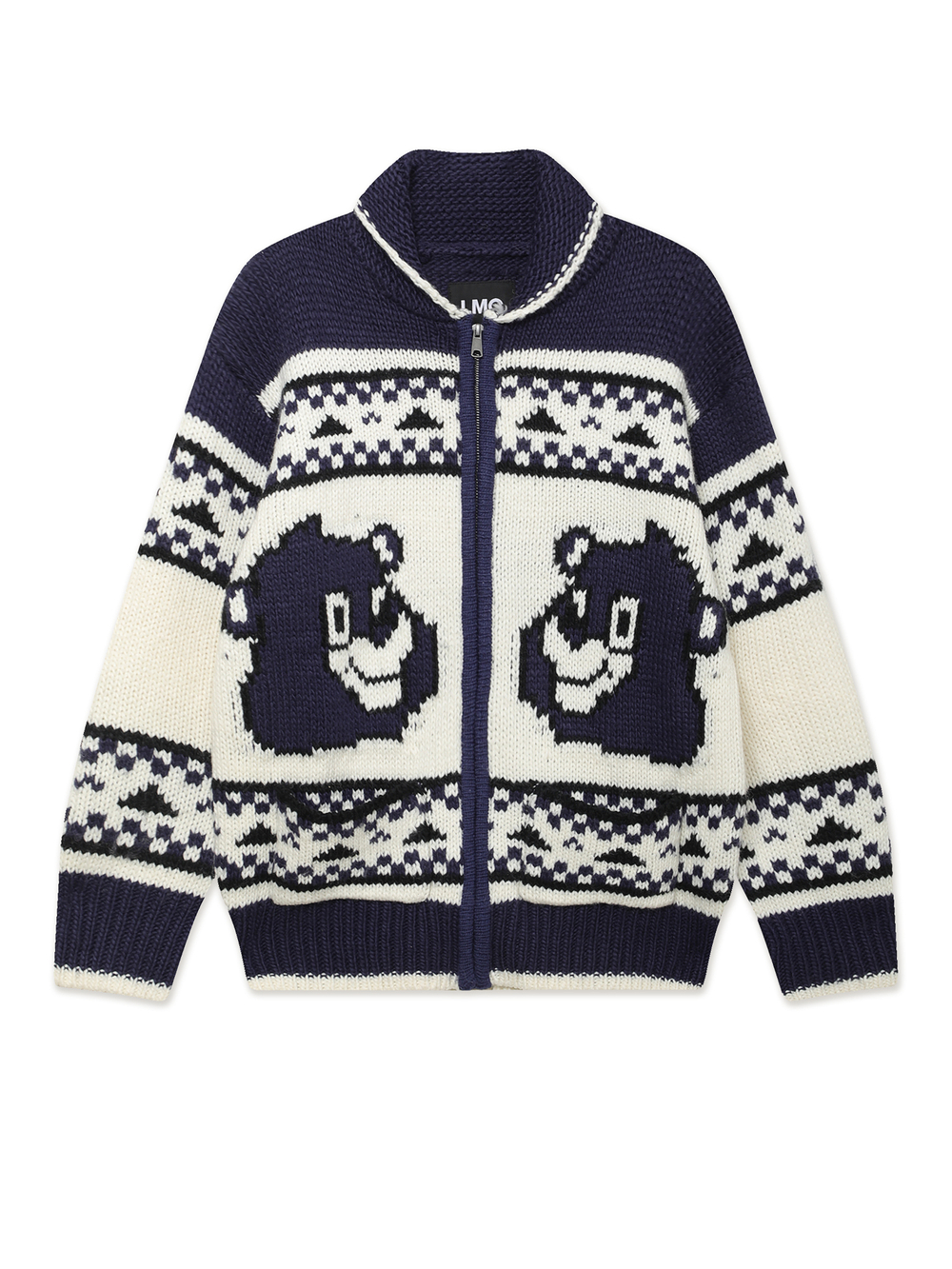 Мужской Свитер Bear Zip-up Cowichan