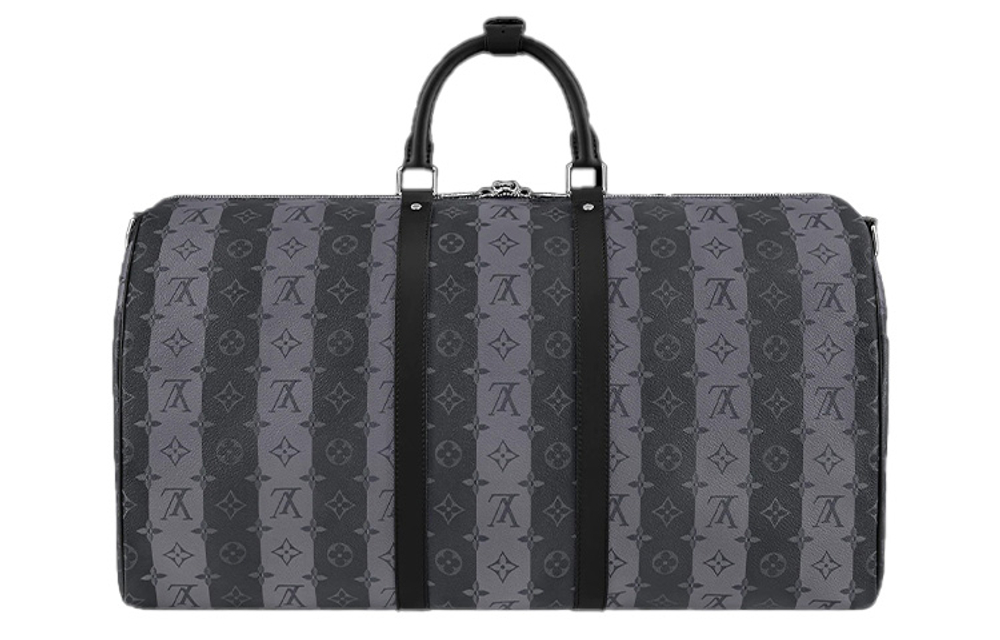 LOUIS VUITTON X Nigo Keepall Bandouliere 55 Monogram Stripes Eclipse