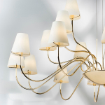758212 Люстра подв. DIAFANO 21х40W G9 ЗОЛОТО/БЕЛЫЙ