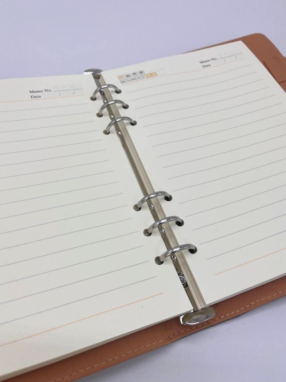 Блокнот-органайзер А5 в линейку на кольцах 80 л серый (5923-3)