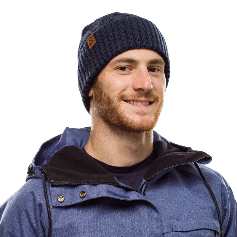 Шапка вязаная с флисом Buff Hat Knitted Polar Artur Night Blue Фото 2