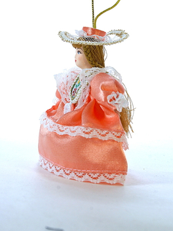 Кукла-подвеска Барышня в шляпке