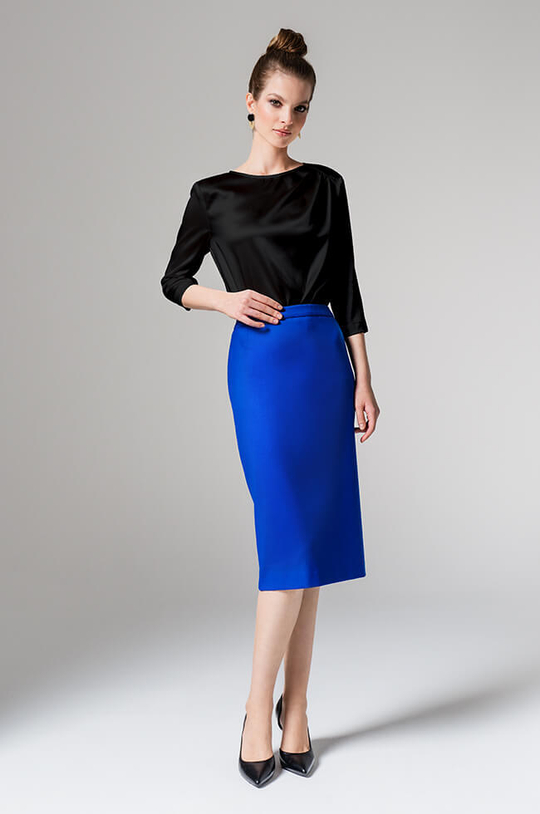 23163 Блузка женская (черный)