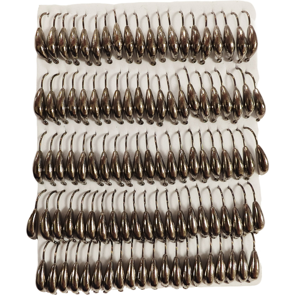 Мормышки вольфрамовые №3 Банан, цвет серый, 0,85 гр.( набор 10 штук) цена указана за 1 штук