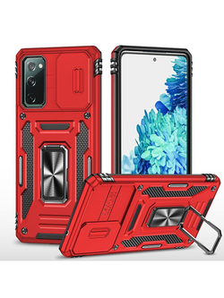 Чехол Safe Case с кольцом и защитой камеры для Samsung Galaxy S20 FE