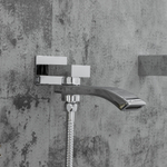 Душевая система термостат  G7107-40 GAPPO лейка "Тропический душ" встраиваемая ХРОМ