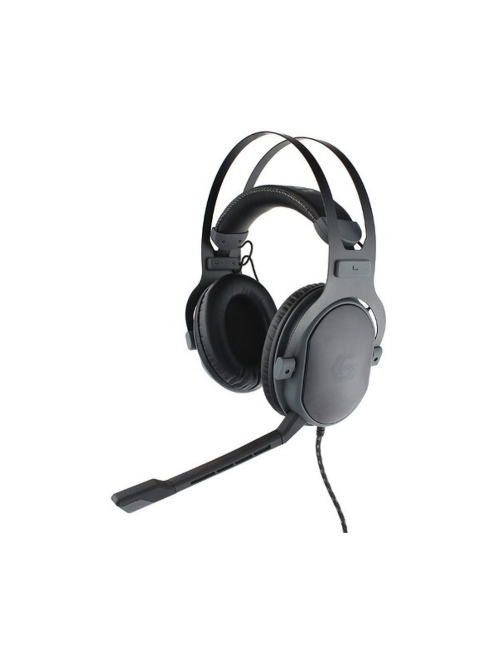 Gembird MHS-G700U, черн, мембрана 53мм, метал корпус, рег громкости, каб ткан 2.5м