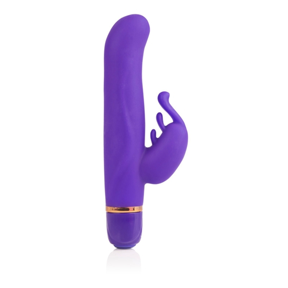 Фиолетовый вибратор ENTINCE LILIAN с клиторальным отростком