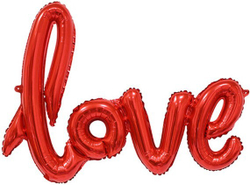 К Фигура Надпись "Love" Красный 22''/56 см