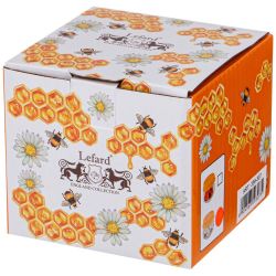 БАНОЧКА С СИЛИКОНОВОЙ КРЫШКОЙ LEFARD "ПЧЕЛЫ" 180 МЛ (КОР=72ШТ.)