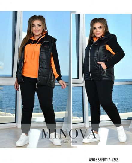 Костюм 17-292-оранжевый-черный Minova Фото 1