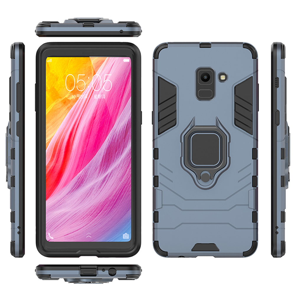 Противоударный чехол с кольцом Panther Case для Samsung Galaxy A8+ 2018