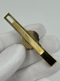 Зажим для галстука синий с якорем Stratton