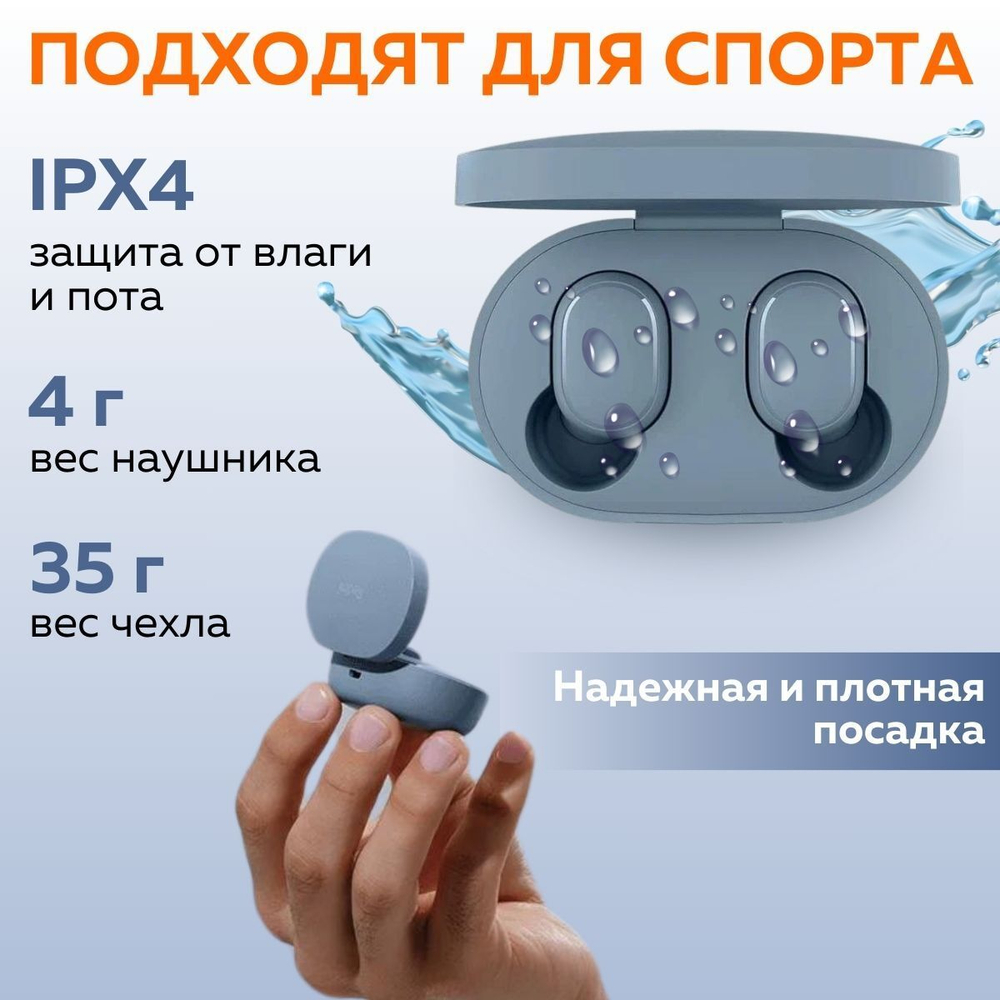 Наушники беспроводные Xiaomi Redmi Buds Essential синий