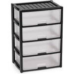 Комод "Колорит" 4-х секцион. широкий (чёрный)