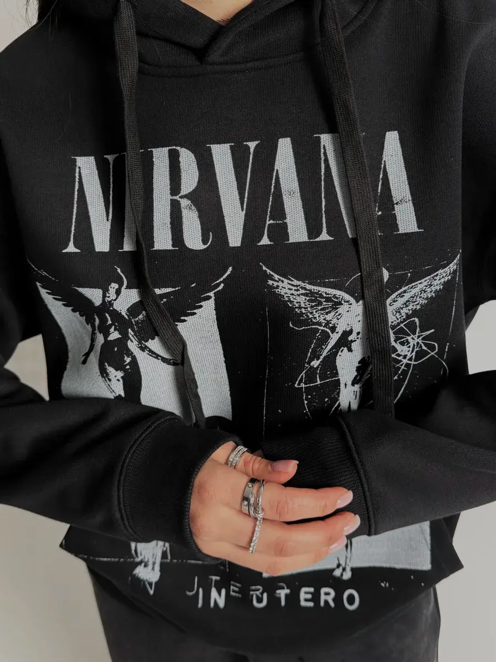 Худи PARABOLA Nirvana оверсайз варенка для мужчин и женщин