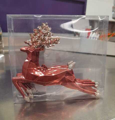 Набор украшений Олени Санты 3шт, терракот, SYQC-0123088