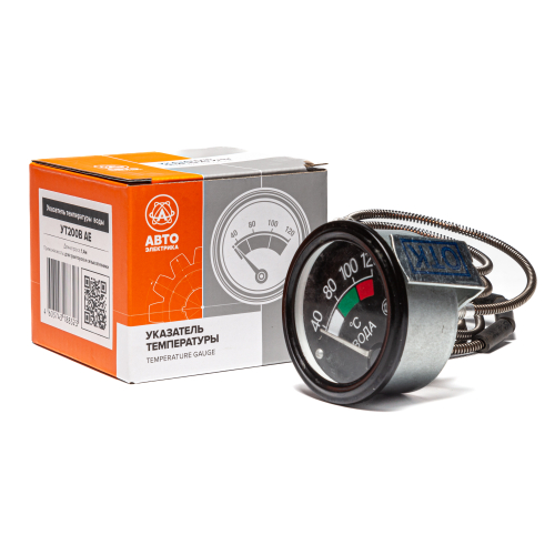 Указатель температуры воды, 12/24 В, 40-120°С, с датчиком (1.4м)