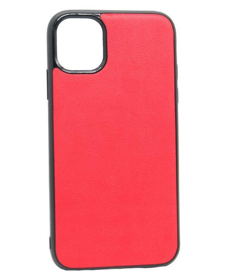 Чехол Case Rainbow на iPhone 11Pro (под кожу красный)