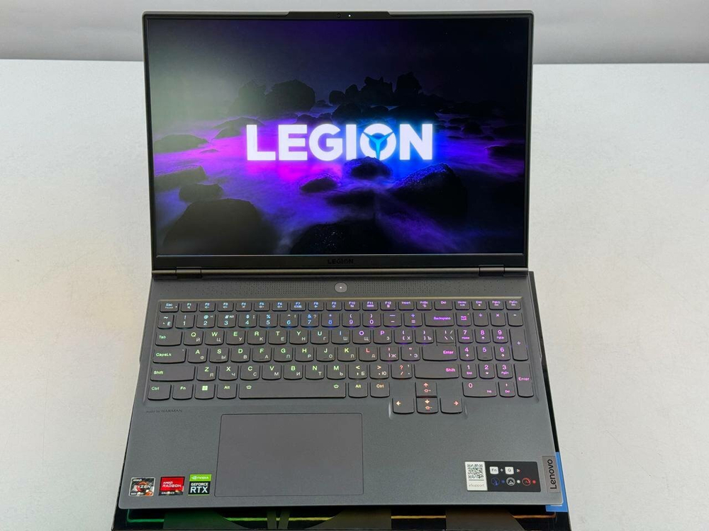 Ноутбук Lenovo Legion 7 16ACHg6 82N600EVRU AMD Ryzen 7 5800H, 3.2 GHz/16Gb/16" WQXGA/1Tb SSD/DVD нет/nVidia GeForce RTX 3060 6Gb/Windows 11 H, серый