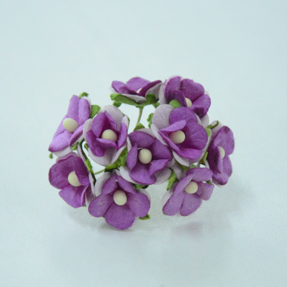 Цветок круглый бумажный мелкий, цвет в ассортименте